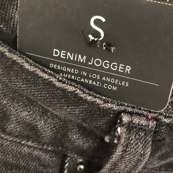 🪨American Bazi Black Denim Jogger - Picture 10 of 11